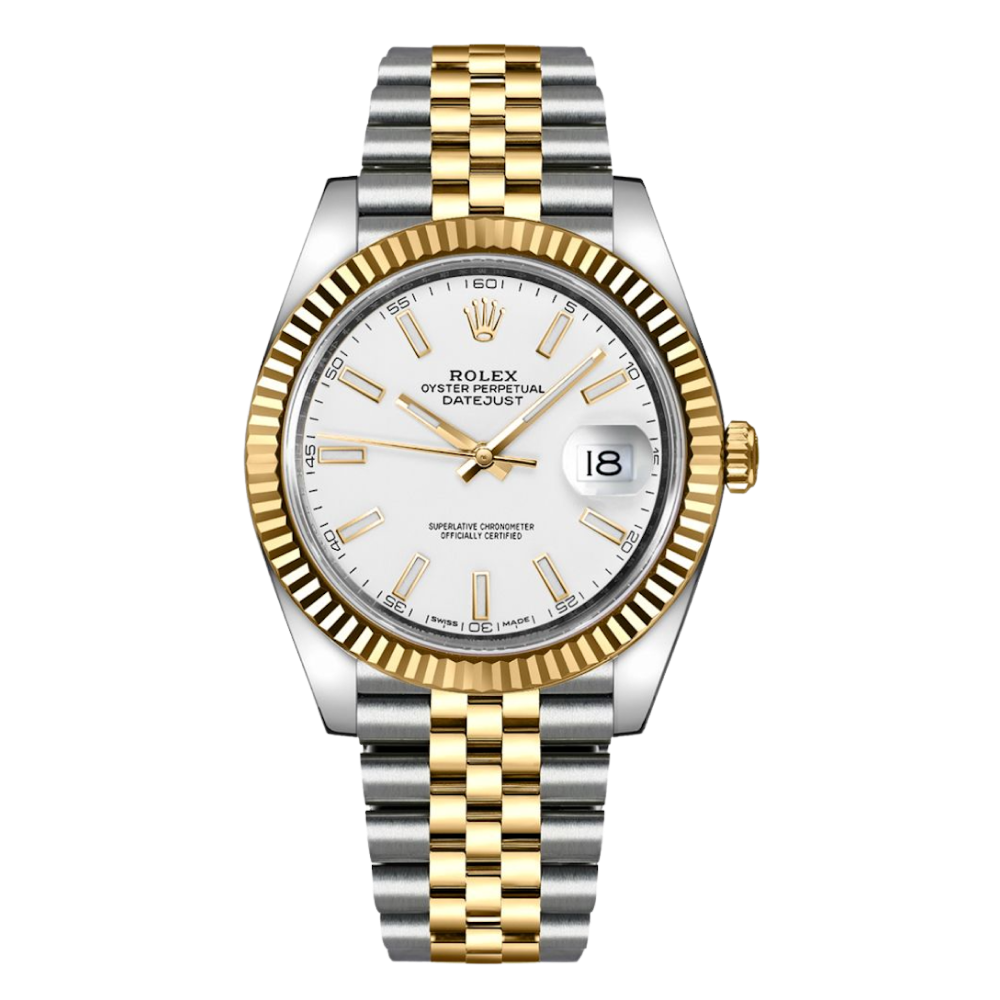 Rolex Two Tone Datejust 41 Steel Gold