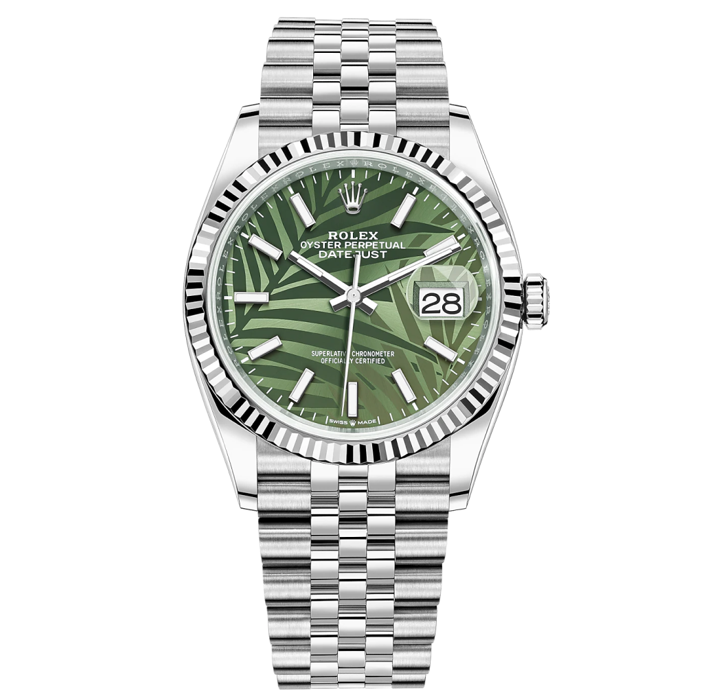 Rolex Datejust Palm 36 acél óra