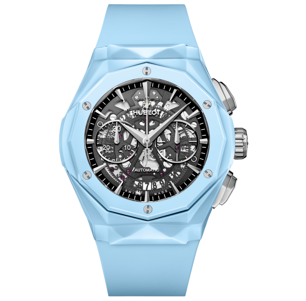 Hublot Classic Fusion Aerofusion Chronograph Orlinski Sky Blue Ceramic